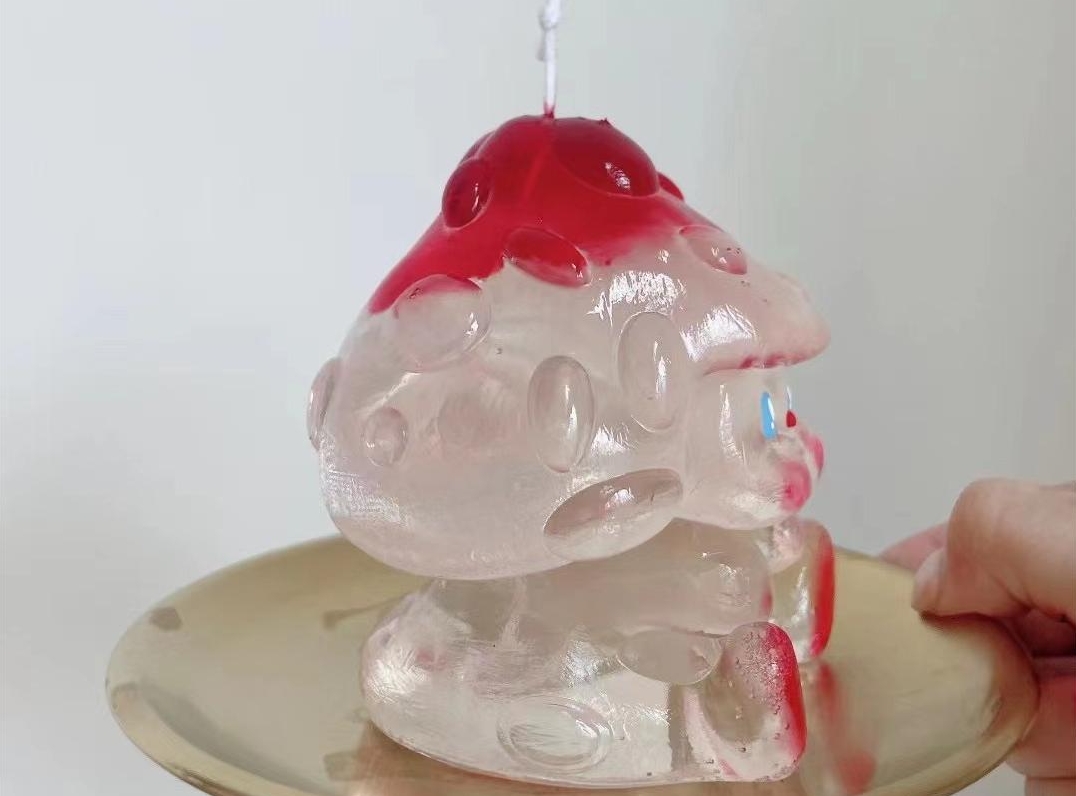 crystal candles | mushroom candle